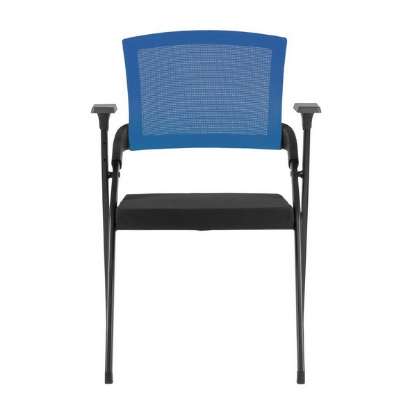 Стул складной Riva Chair M2001 синяя сетка, черная ткань