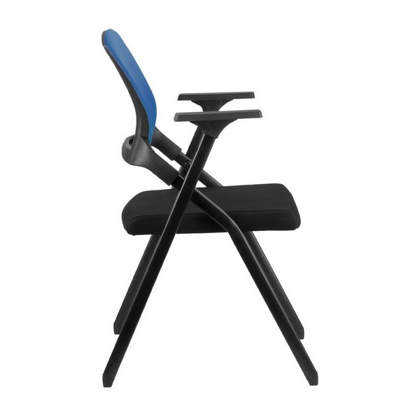 Стул складной Riva Chair Seat M2001 синяя сетка, черная ткань