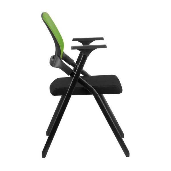 Стул складной Riva Chair M2001 зеленая сетка, черная ткань