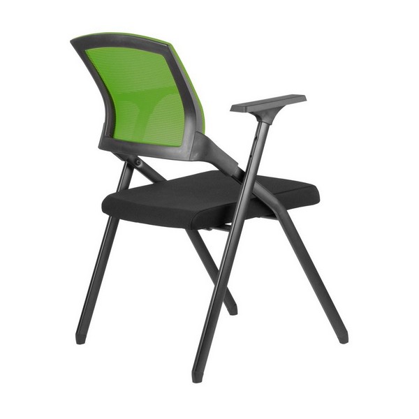 Стул складной Riva Chair M2001 зеленая сетка, черная ткань