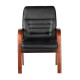 Конференц-кресло Riva Chair M 155 D/B черная экокожа
