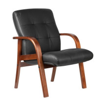 Конференц-кресло Riva Chair M 165 D/B черная кожа