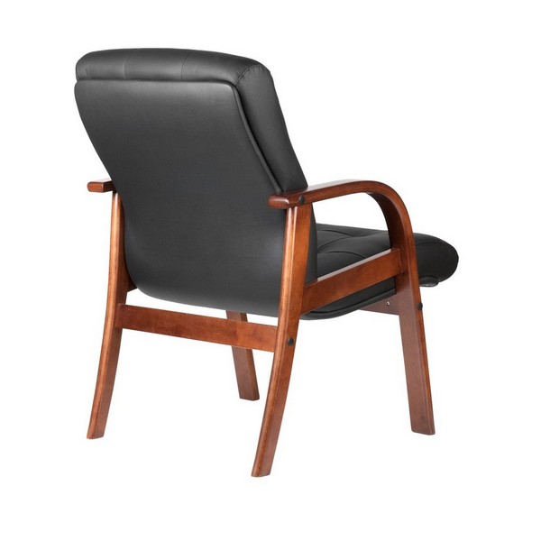 Конференц-кресло Riva Chair M 165 D/B черная кожа