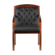 Конференц-кресло Riva Chair M 175 D черная кожа
