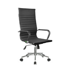 Кресло руководителя Riva Chair 6002-1SE черная экокожа