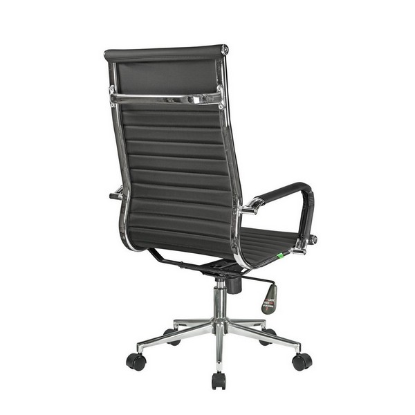 Кресло руководителя Riva Chair 6002-1SE черная экокожа