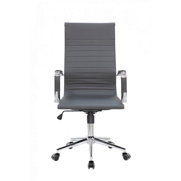 Кресло руководителя Riva Chair 6002-1SE серая экокожа