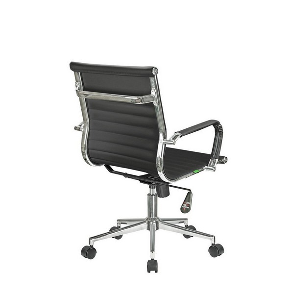 Кресло руководителя Riva Chair 6002-2SE черная экокожа