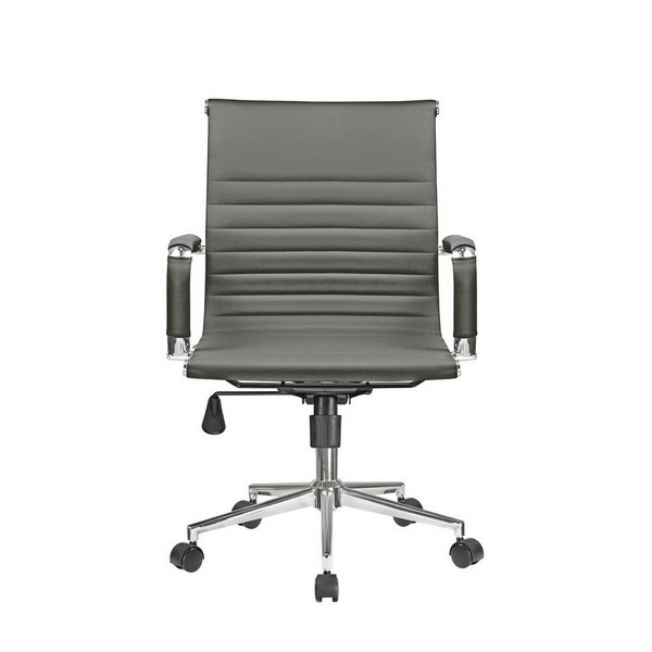 Кресло руководителя Riva Chair 6002-2SE серая экокожа