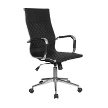 Кресло руководителя Riva Chair 6016-1S черная экокожа