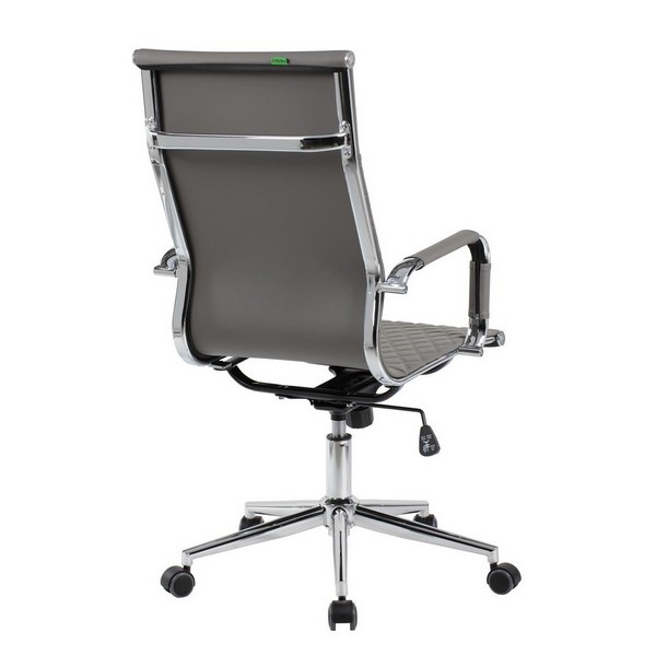 Кресло руководителя Riva Chair 6016-1S серая экокожа