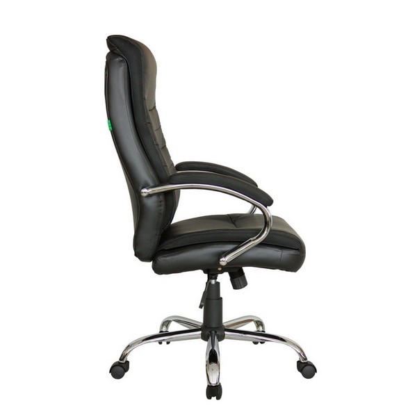 Кресло Riva Chair Hoop 9131 черная экокожа