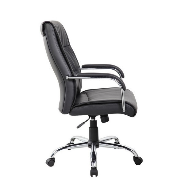 Кресло Riva Chair Atom 9249-1 черная экокожа