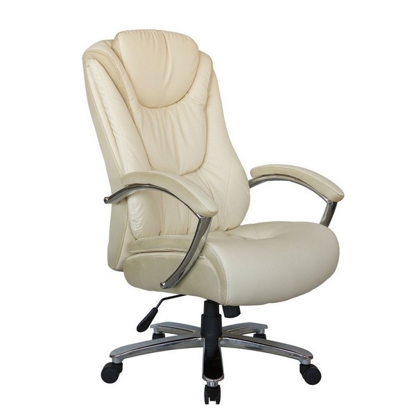 Кресло Riva Chair Boss 9373 бежевая экокожа