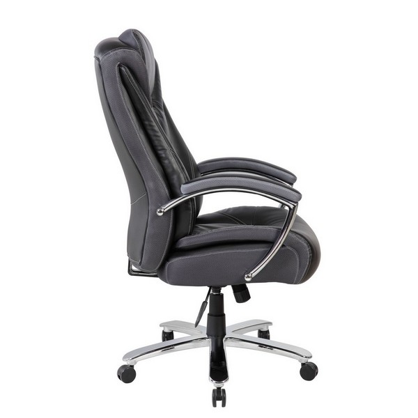 Кресло руководителя Riva Chair 9373 черная экокожа