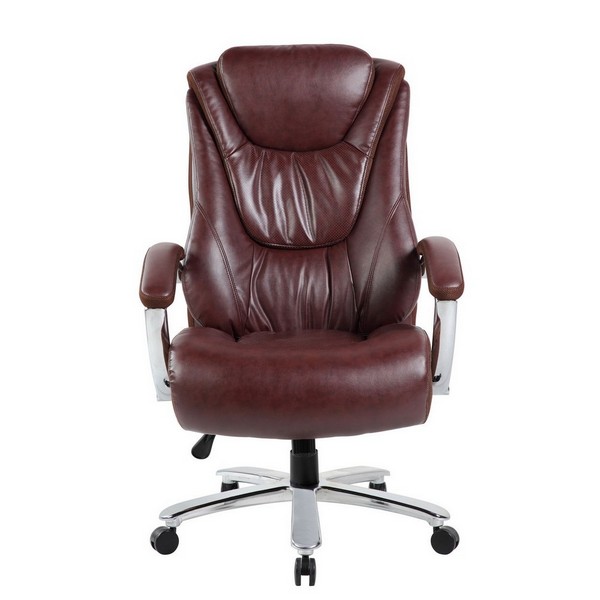 Кресло Riva Chair Boss 9373 коричневая экокожа