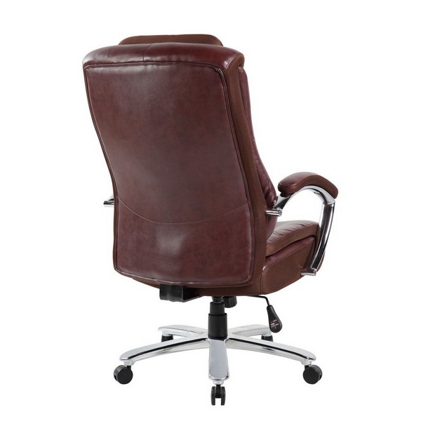 Кресло руководителя Riva Chair 9373 коричневая экокожа
