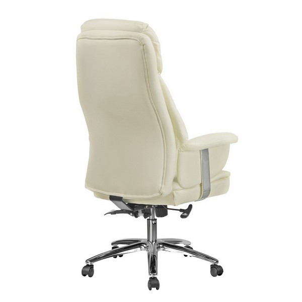 Кресло руководителя Riva Chair 9501 кремовая кожа