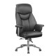 Кресло руководителя Riva Chair 9501 черная кожа