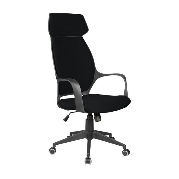 Офисное кресло Riva Chair 7272 черная ткань, черный пластик