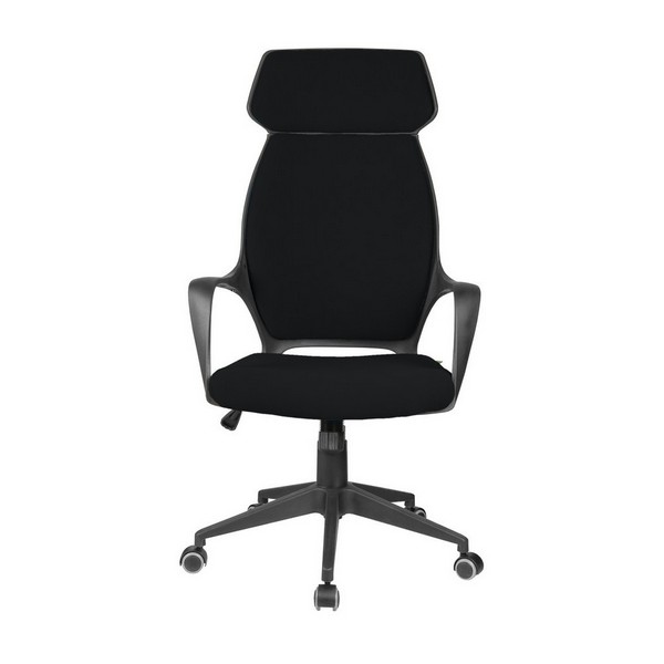 Офисное кресло Riva Chair 7272 черная ткань, черный пластик