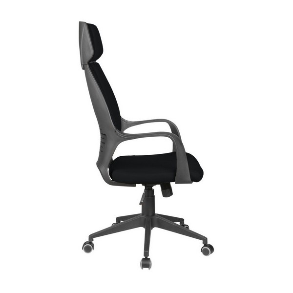 Офисное кресло Riva Chair 7272 черная ткань, черный пластик