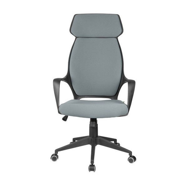 Офисное кресло Riva Chair 7272 серая ткань, черный пластик