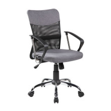 Офисное кресло Riva Chair 8005 серая ткань, черная сетка