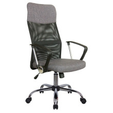 Офисное кресло Riva Chair 8074 F серая ткань, черная сетка