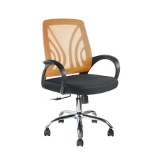 Офисное кресло Riva Chair 8099 E оранжевая сетка
