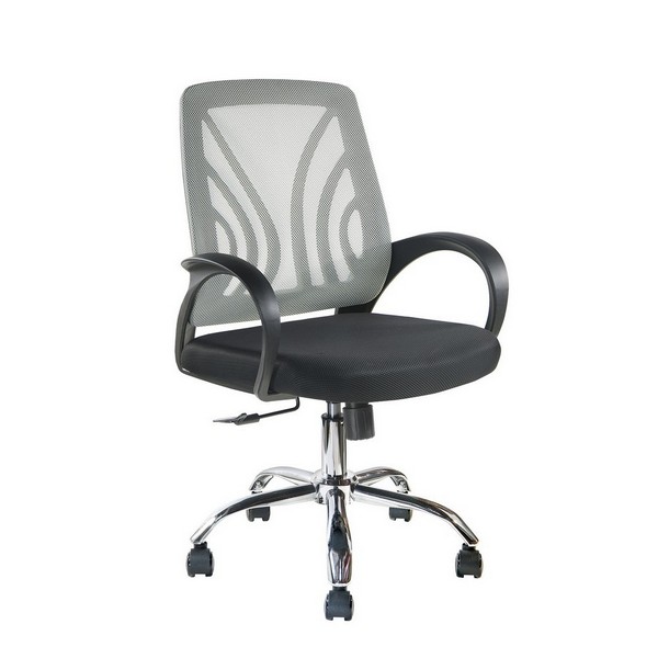 Офисное кресло Riva Chair 8099 E серая сетка