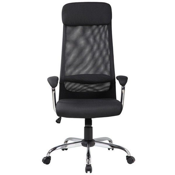 Офисное кресло Riva Chair 8206 HX черная ткань, черная сетка
