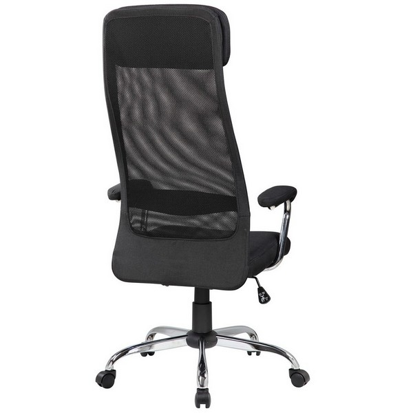 Офисное кресло Riva Chair 8206 HX черная ткань, черная сетка