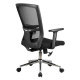Офисное кресло Riva Chair 831E черная сетка, черная ткань