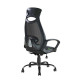 Офисное кресло Riva Chair 840 черная сетка, черная ткань