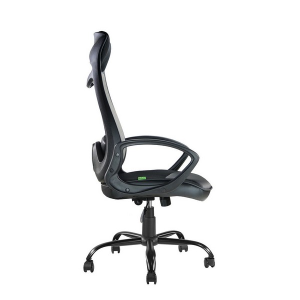 Офисное кресло Riva Chair 840 серая сетка, черная ткань