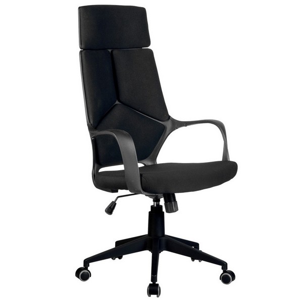 Кресло Riva Chair IQ Rv 8989 черная ткань, черный пластик