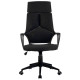 Офисное кресло Riva Chair 8989 черная ткань, черный пластик