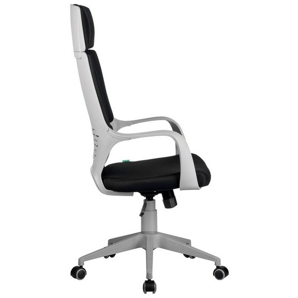 Офисное кресло Riva Chair 8989 черная ткань, серый пластик