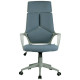 Офисное кресло Riva Chair 8989 серая ткань, серый пластик