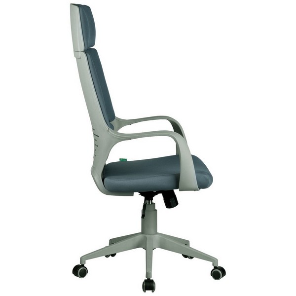 Кресло Riva Chair IQ Rv 8989 серая ткань, серый пластик