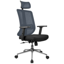Офисное кресло Riva Chair A663 серая сетка, черная ткань