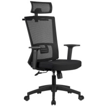 Офисное кресло Riva Chair A926 черная сетка, черная ткань