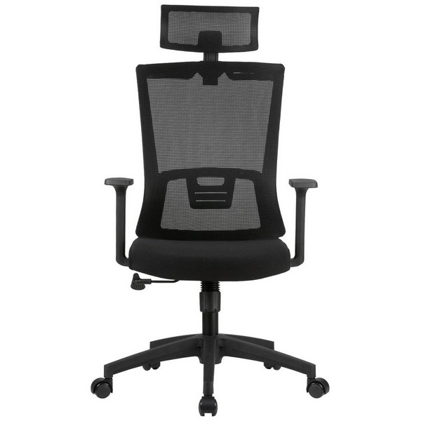 Кресло Riva Chair Link A926 черная сетка, черная ткань