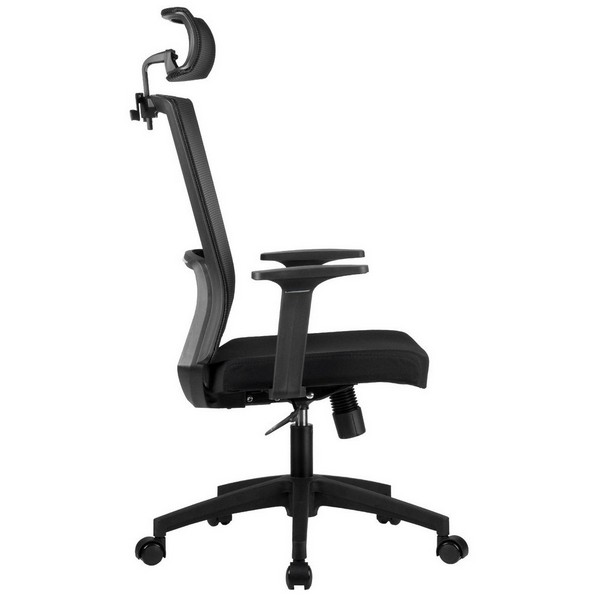 Офисное кресло Riva Chair A926 черная сетка, черная ткань