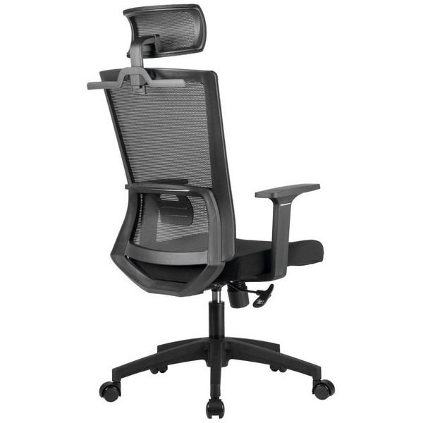 Кресло Riva Chair Link A926 черная сетка, черная ткань