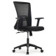 Офисное кресло Riva Chair B258Y черная сетка, черная ткань