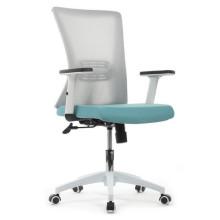 Офисное кресло Riva Chair B259Y-01 бирюзовая ткань, серая сетка