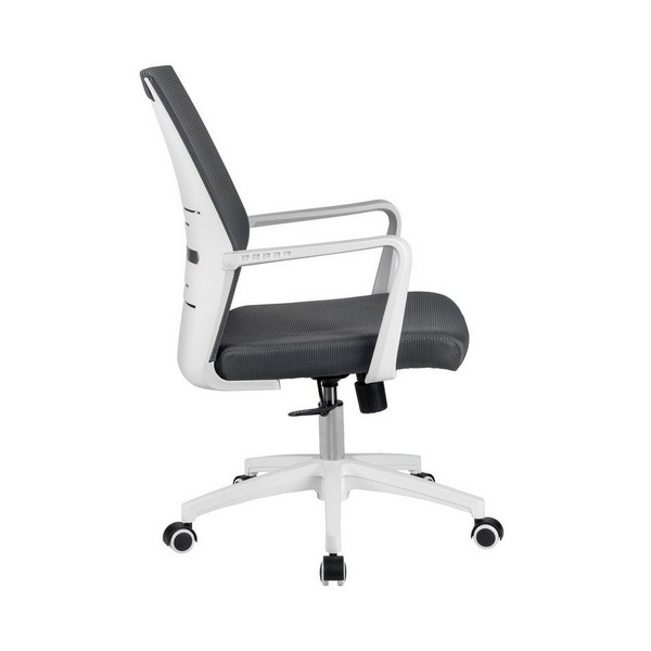 Кресло Riva Chair Like B819 серая сетка, белый пластик