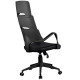 Офисное кресло Riva Chair Sakura черная ткань фьюжн, черный пластик